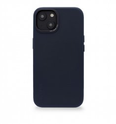 iPhone 14 Plus Case Leather Backcover Navy
