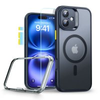 iPhone 16 Case and Screen Protector Classic Pro MagSafe Set Black