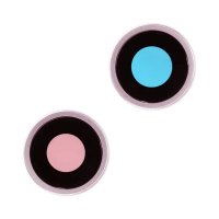 Camera lens with metal frame for iPhone 15 and 15 Plus - Pink