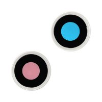 Camera lens with metal frame for iPhone 15 and 15 Plus - Yellow