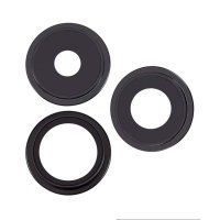 Camera lens with metal frame for iPhone 15 Pro - Black