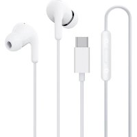 Wired USB-C Headphones Type-C Earphones White