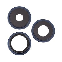Camera lens with metal frame for iPhone 15 Pro - Blue