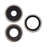 Camera lens with metal frame for iPhone 15 Pro - Natural Titanium