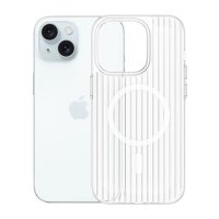 iPhone 15 Case Corrugated MagSafe Transparent