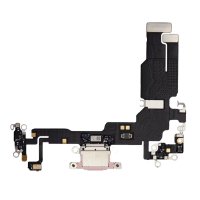 Charging connector with flex cable for iPhone 15 Plus - Pink