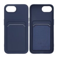 iPhone 16e/17e Case Card Holder Blue
