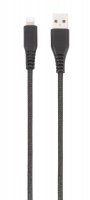 Cable Longlife Braided USB-A/Lightning 0.5m Black