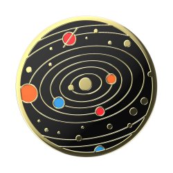 PopGrip Enamel Solar flare Black