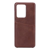 Samsung Galaxy S20 Ultra Case with a Card Slot Brown