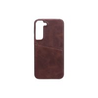 Samsung Galaxy S22 Case with a Card Slot Brown