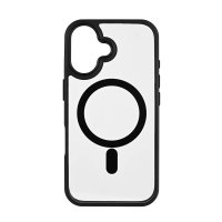 iPhone 16 Case Bumper MagSeries Transparent Black
