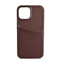 iPhone 13 Mini Case Backcover with Card Slot Brown