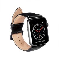 Apple Watch 44/45/46mm/Apple Watch Ultra Band Genuine Leather Black
