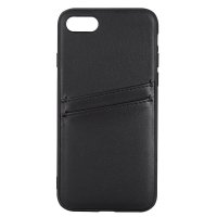 iPhone 7/8/SE Case Backcover with Card Slots Black