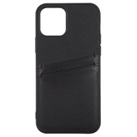 iPhone 12/iPhone 12 Pro Case Backcover with Card Slots Black