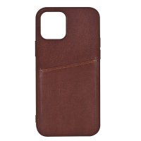 iPhone 13 Mini Case Backcover with Card Slots Brown