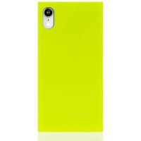 iPhone Xr Case Square Case Neon Yellow