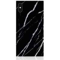 iPhone Xs Max Case Square Case Marble Black