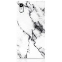 iPhone Xr Case Square Case Marble White