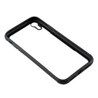 iPhone Xr Case Tempered Glass Transparent Black