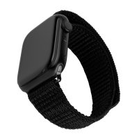 Apple Watch 38/40/41/42mm Band Nylon Sporty Strap Black
