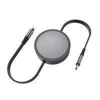 Utdragbar Cable USB-C 100W 1m Black