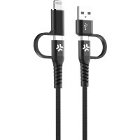 Cable 4 in 1 USB-C/USB-A/Lightning Cable 60W 2m