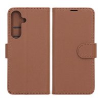 Samsung Galaxy S25 FE Cover with Card Slot Stand Function Brown