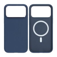 iPhone 17 Pro Case Artificial Leather MagSafe Blue