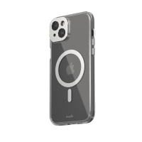 iPhone 15 Plus Case iGlaze MagSafe Luna Silver
