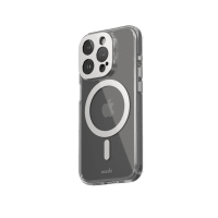 iPhone 15 Pro Case iGlaze MagSafe Luna Silver