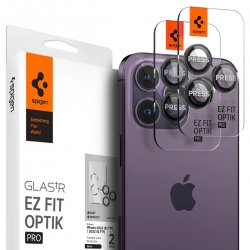 iPhone 14/15/16/17 Pro & Pro Max Camera Protector GLAS.tR EZ Fit Optik Pro 2-pack Black
