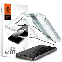 iPhone 15 Pro Max Screen Protector GLAS.tR EZ Fit FC Black 2-pack
