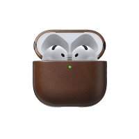 AirPods 4 Case Modern Leather Case Brown