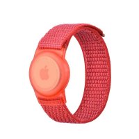 AirTag Band Nylon Red