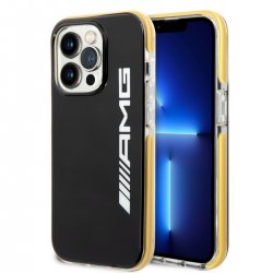 iPhone 14 Pro Case with Logo Black Yellow