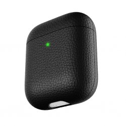 AirPods (1/2) Case PodSkinz Genuine leather Black