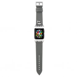 Apple Watch 38/40/41mm Band Saffiano Silver