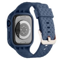 Apple Watch 41mm Band Weave Texture Dark Blue