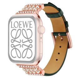 Apple Watch 44/45/46mm/Apple Watch Ultra Band Pärlor Green