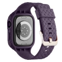 Apple Watch 45mm Band Weave Texture Purple