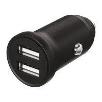 Car charger 2x12W USB-A Black