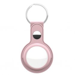 AirTag Holder Leather 2-pack Pink
