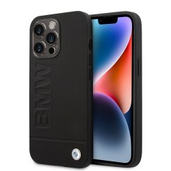 iPhone 14 Pro Case Hot Stamp Metal Logo Black