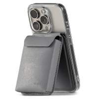 Card Holder Stand Pocket Magnetic MagSafe Light Gray