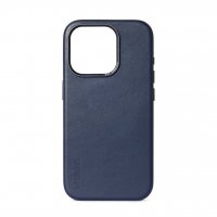 iPhone 15 Plus Case Leather Backcover True Navy