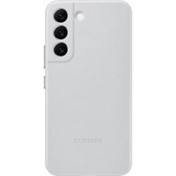 Original Galaxy S22 Plus Case Leather Cover Light Gray