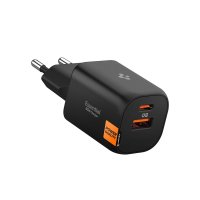 Essential Charger 35W 1xUSB-C 1xUSB-A Black