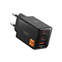 Essential Charger 47W 2xUSB-C 1xUSB-A Black